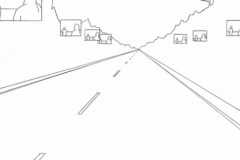 Road, pencil on paper, 11 x 8 1/2 inches